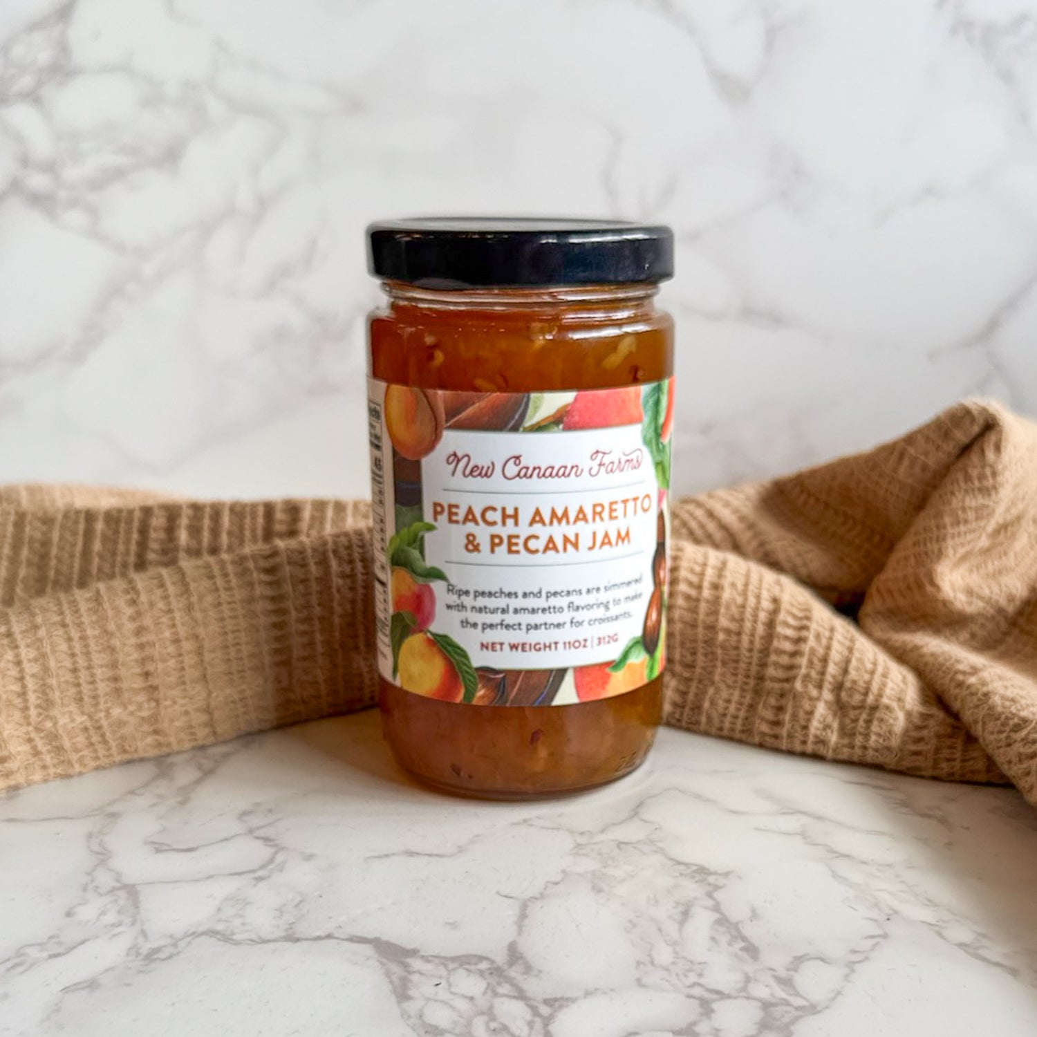 Peach Amaretto & Pecan Jam