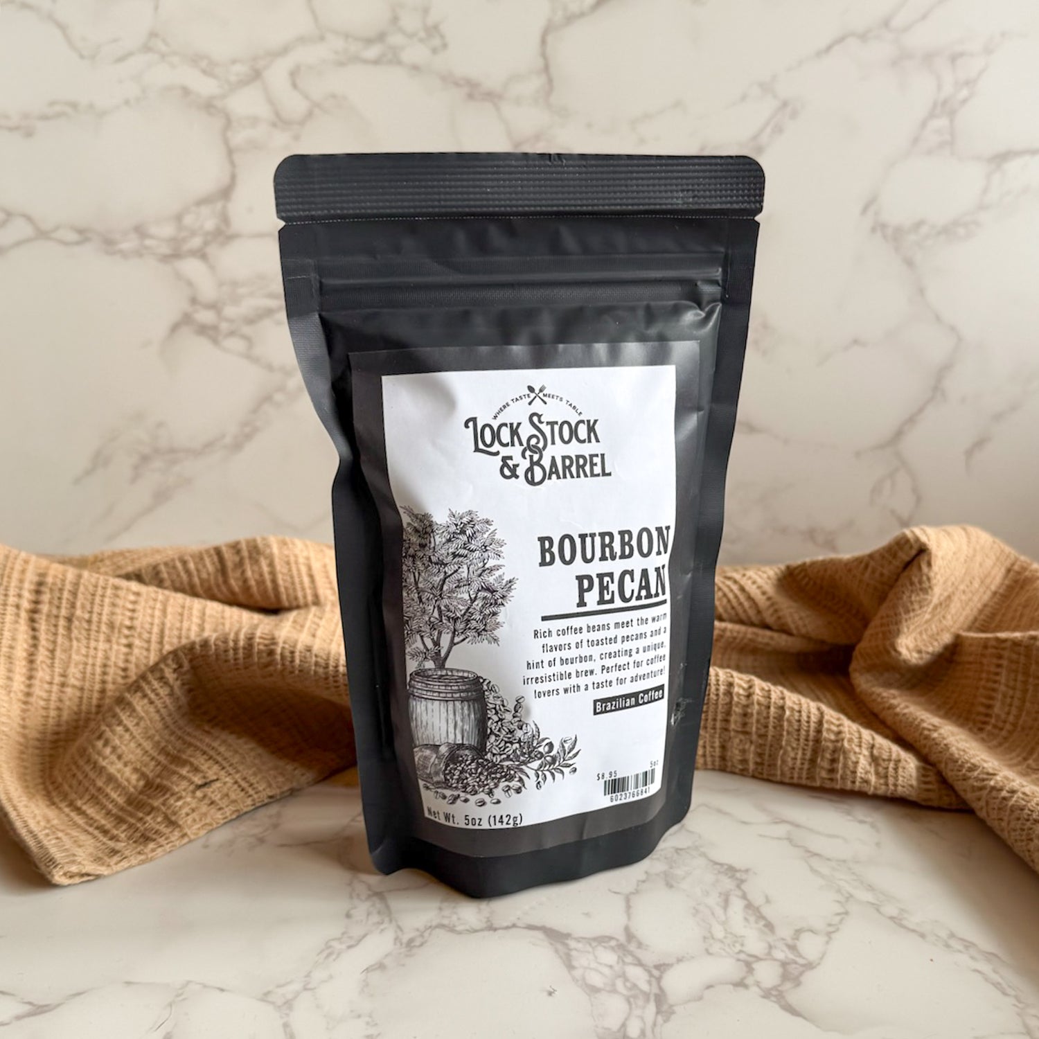 Bourbon Pecan Ground Coffee 5oz.