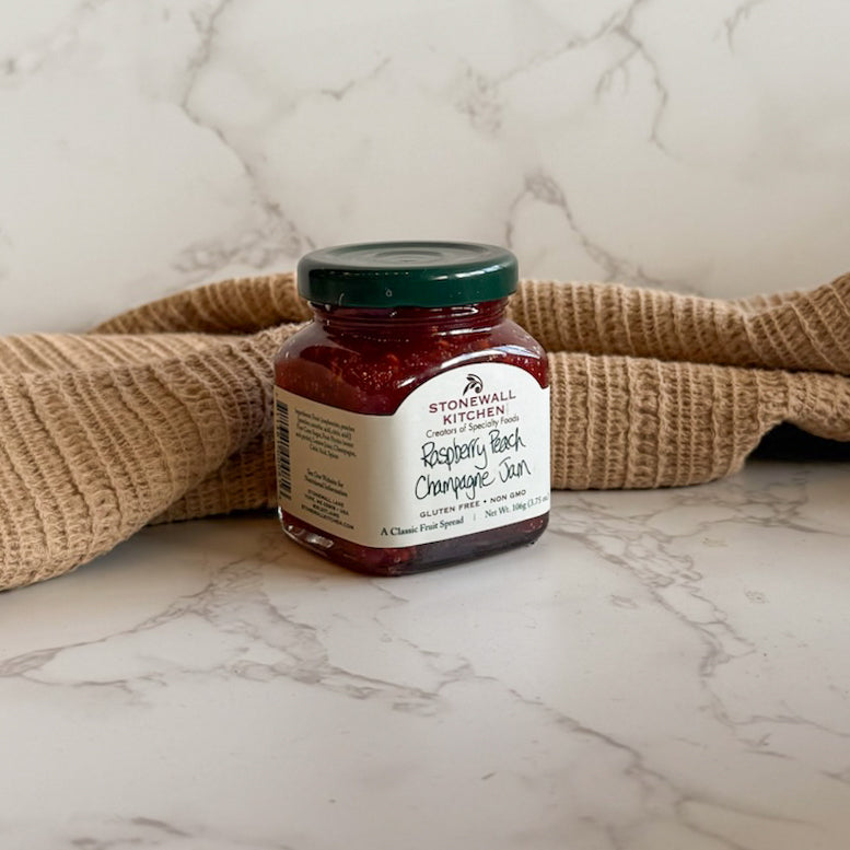 Mini Raspberry Peach Champagne Jam