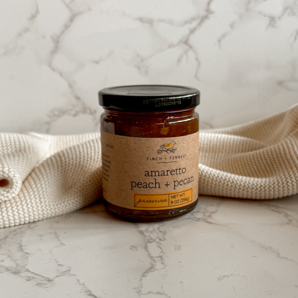 Amaretto Peach + Pecan Preserves