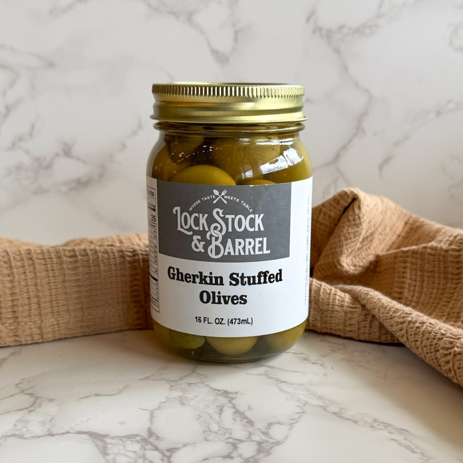 Gherkin Stuffed Olives