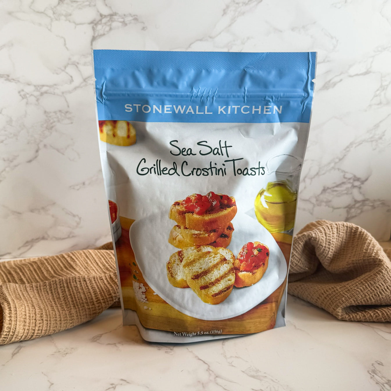 Sea Salt Grilled Crostini Toasts Pouch