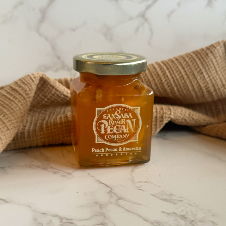 Peach Pecan Amaretto Preserves 8oz.