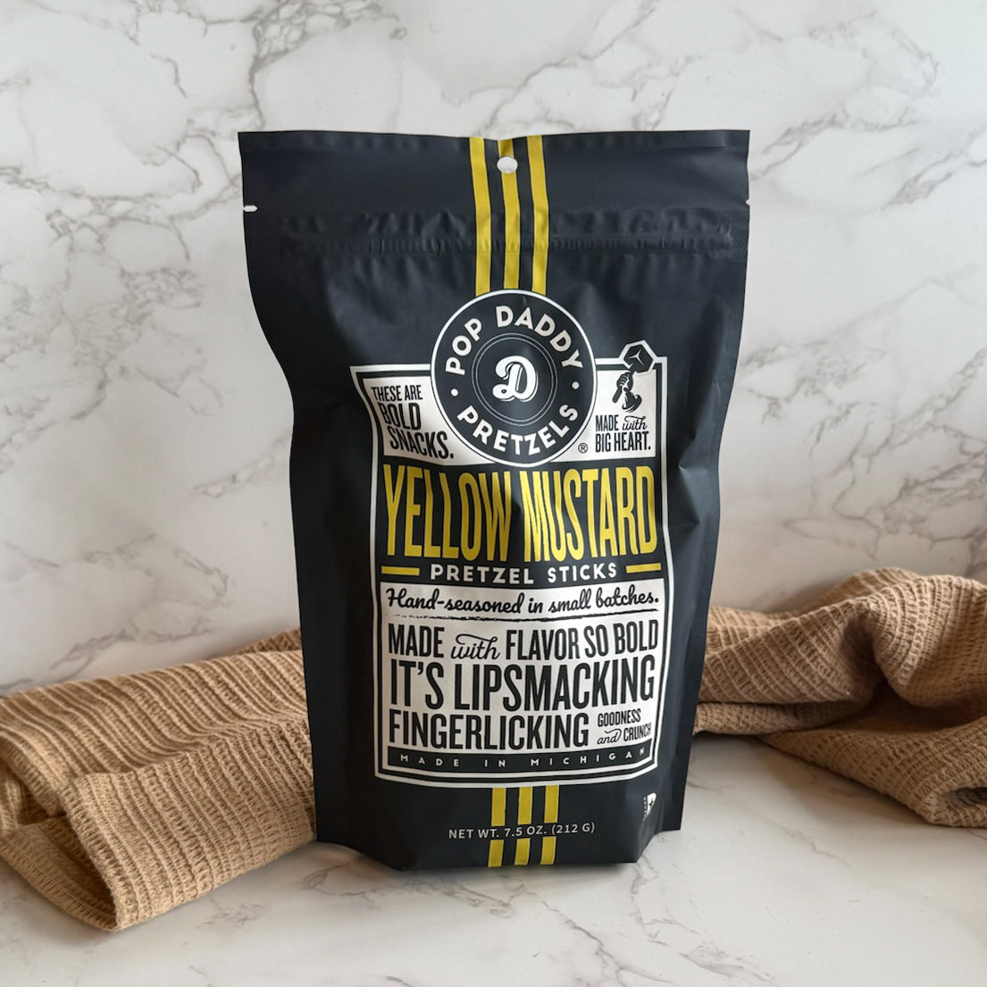Yellow Mustard Seasoned Pretzels