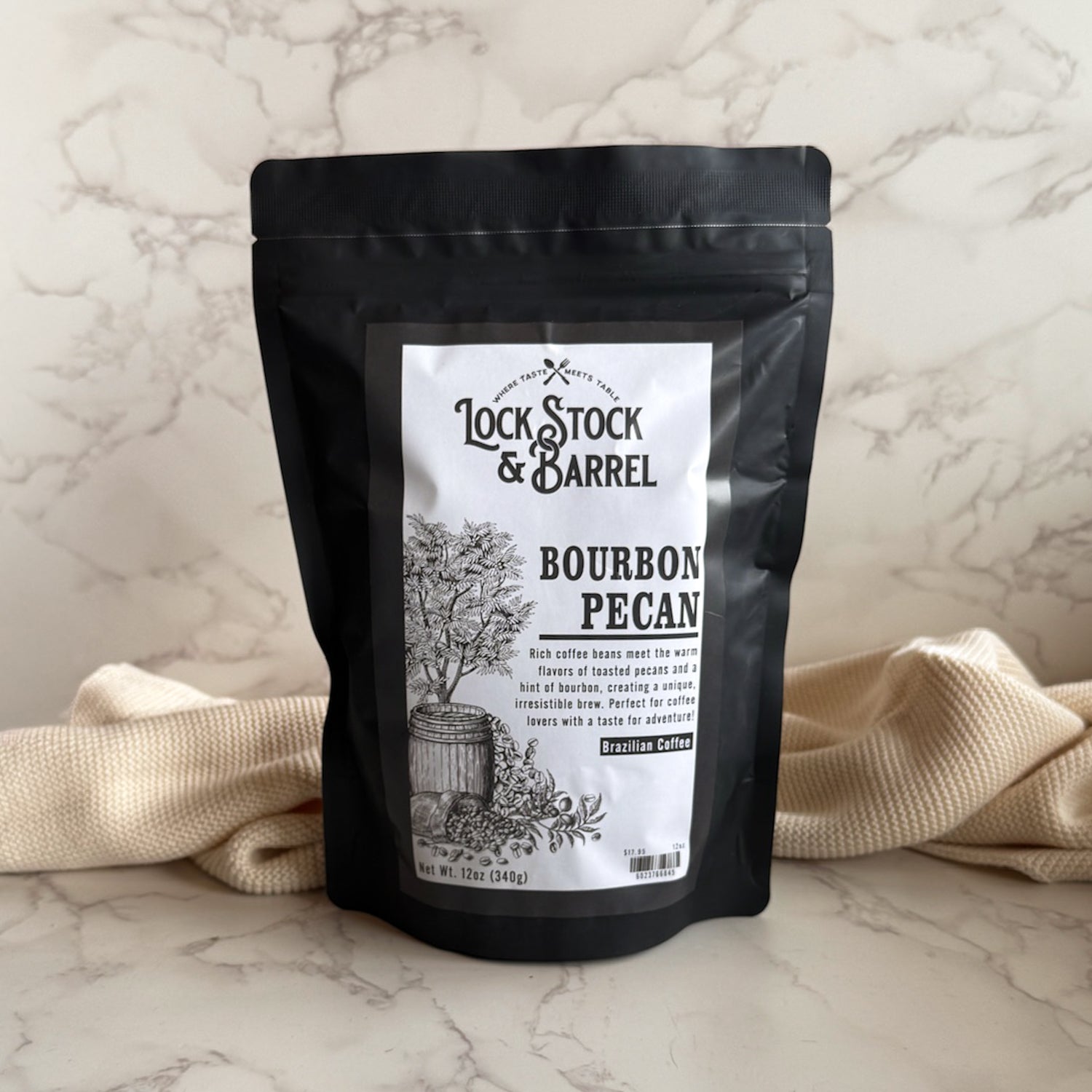Bourbon Pecan Ground Coffee 12 oz.