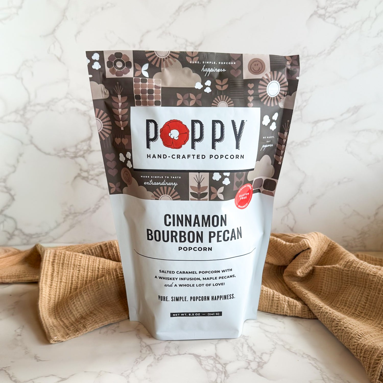 Cinnamon Bourbon Pecan Popcorn