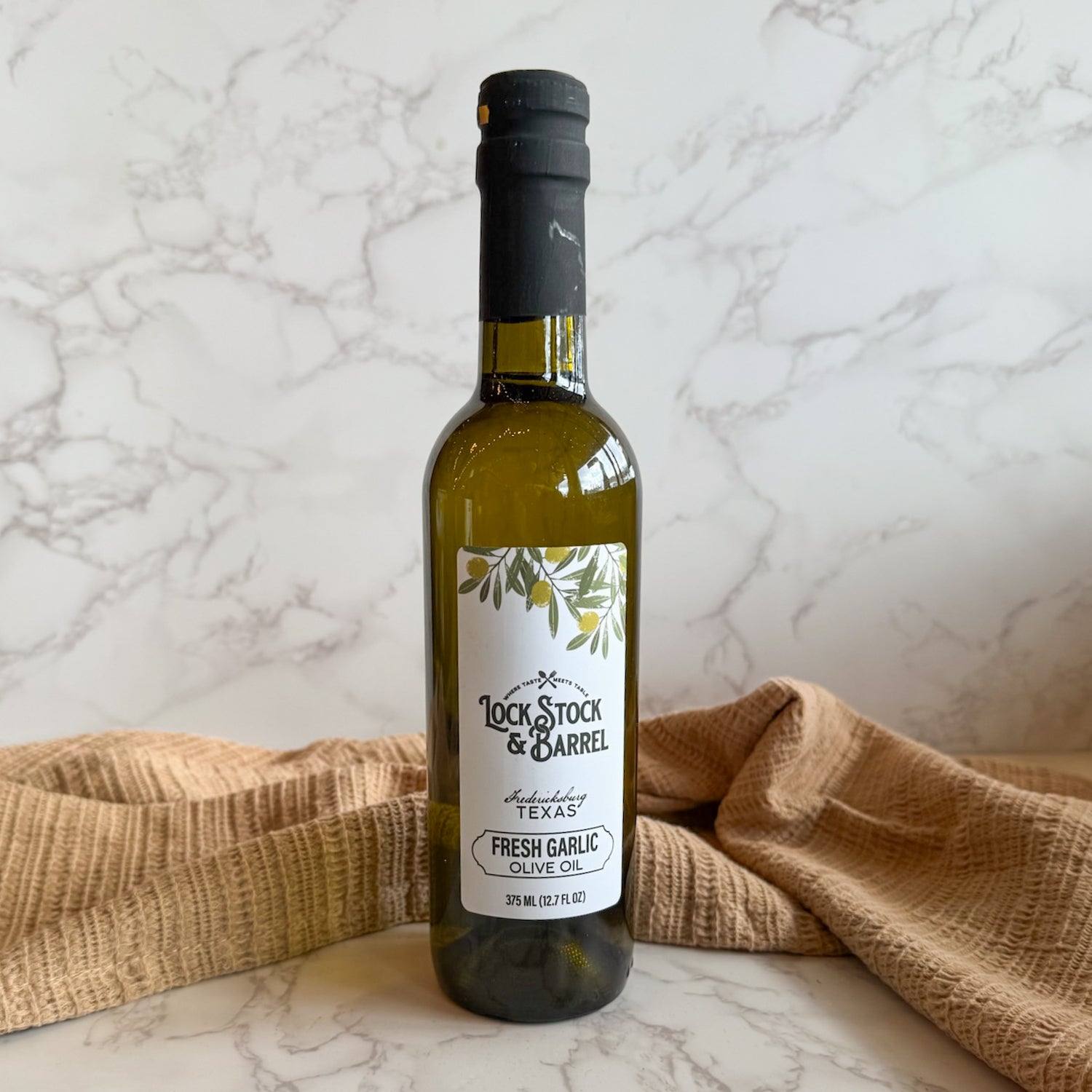 Fresh Garlic Infused Olive Oil 375ml