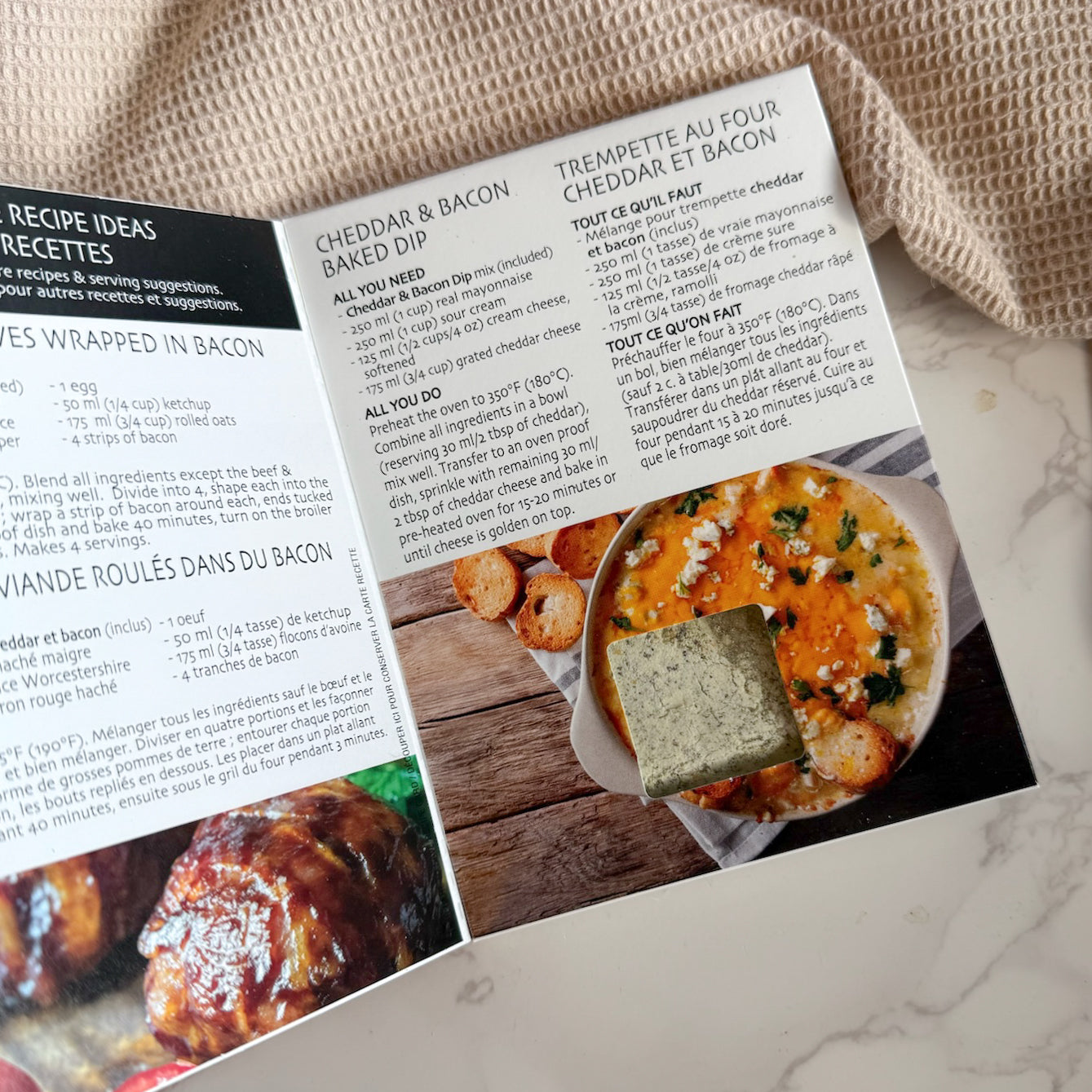 Cheddar & Bacon Baked Dip Mix