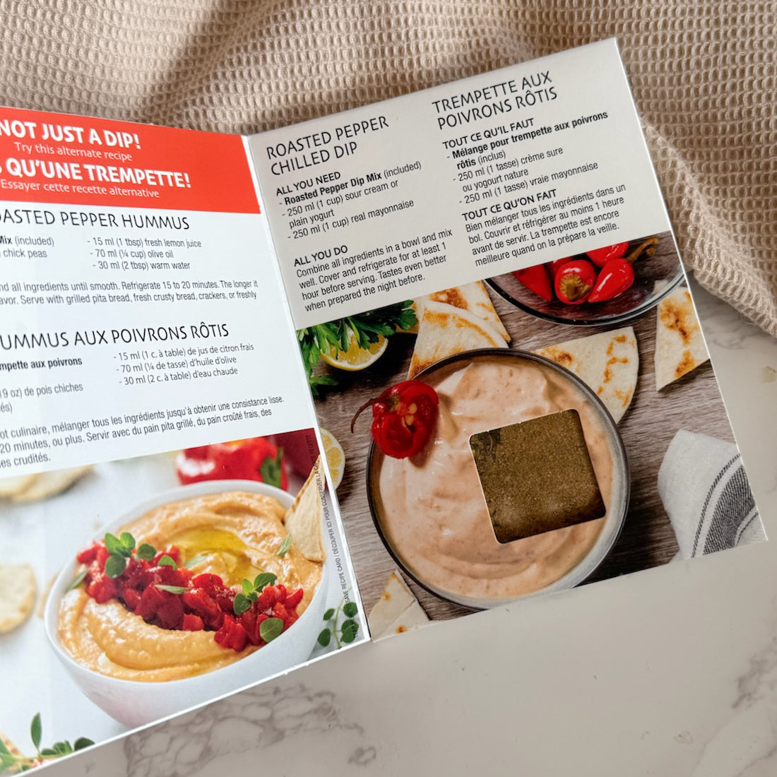 Roasted Red Pepper Chilled Dip Mix