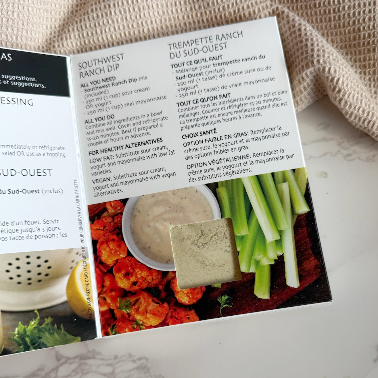 Southwest Ranch Chilled Dip Mix