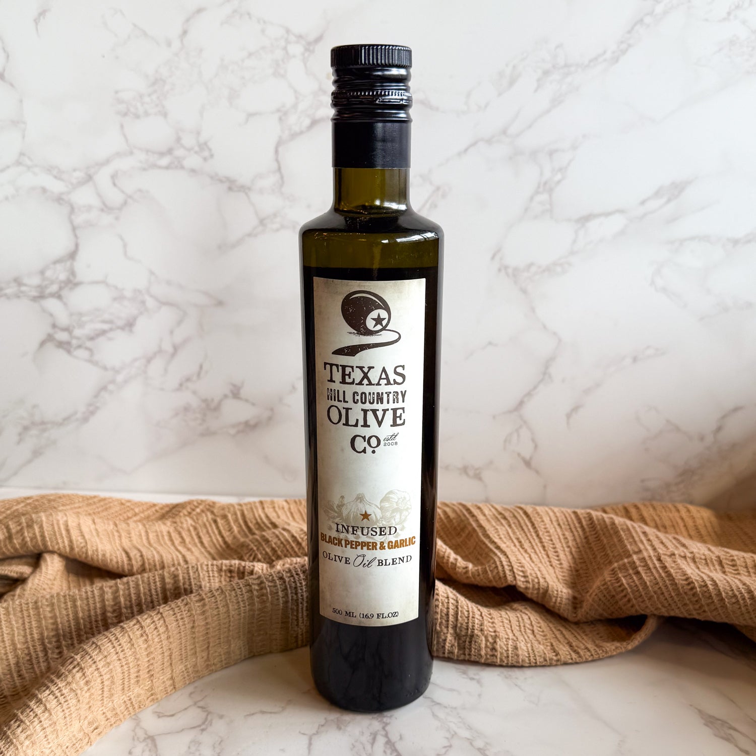 Black Pepper Garlic Olive Oil 500ml