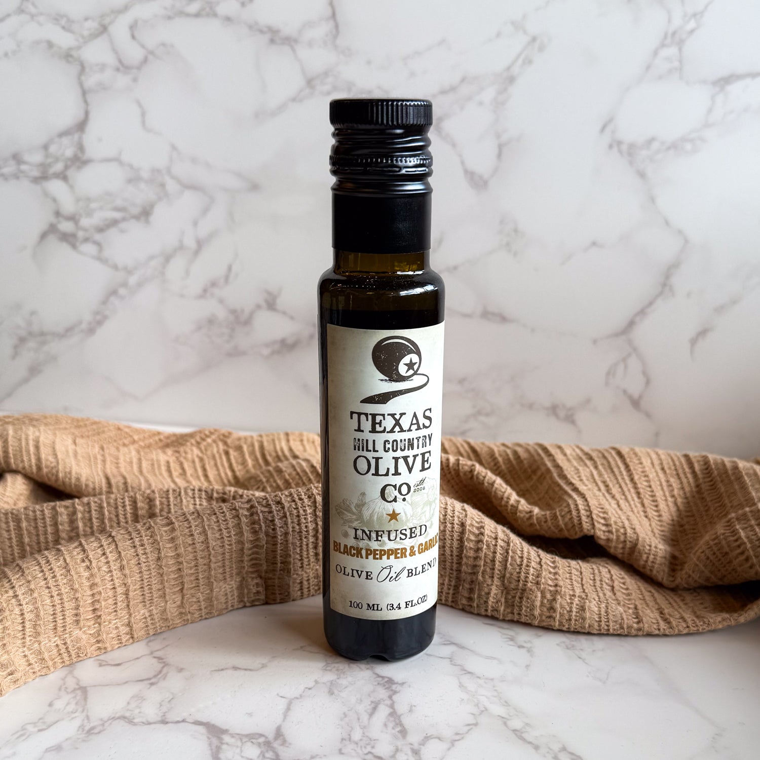 Black Pepper Garlic Olive Oil 100ml