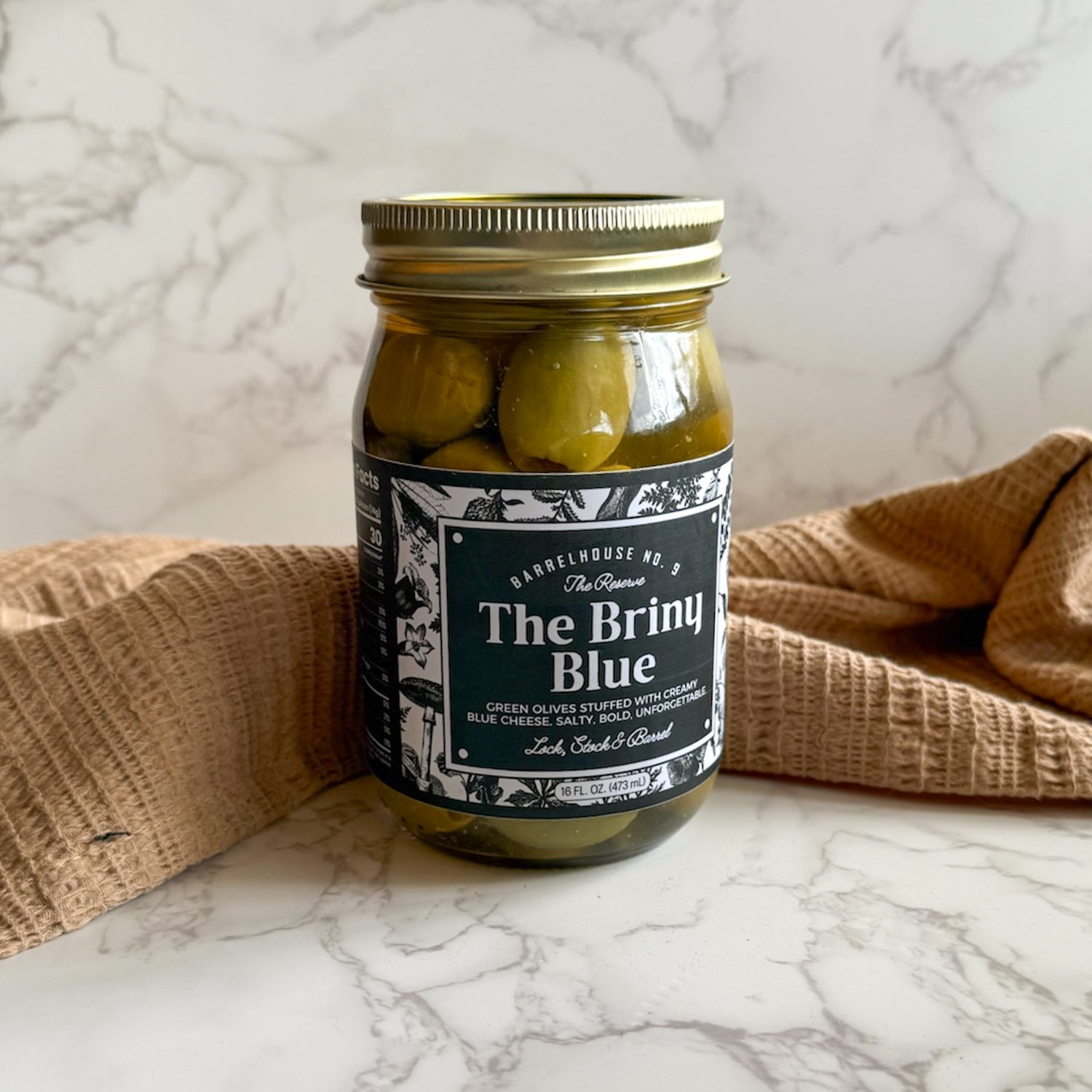 The Briny Blue Cheese Stuffed Olives – Lock, Stock & Barrel