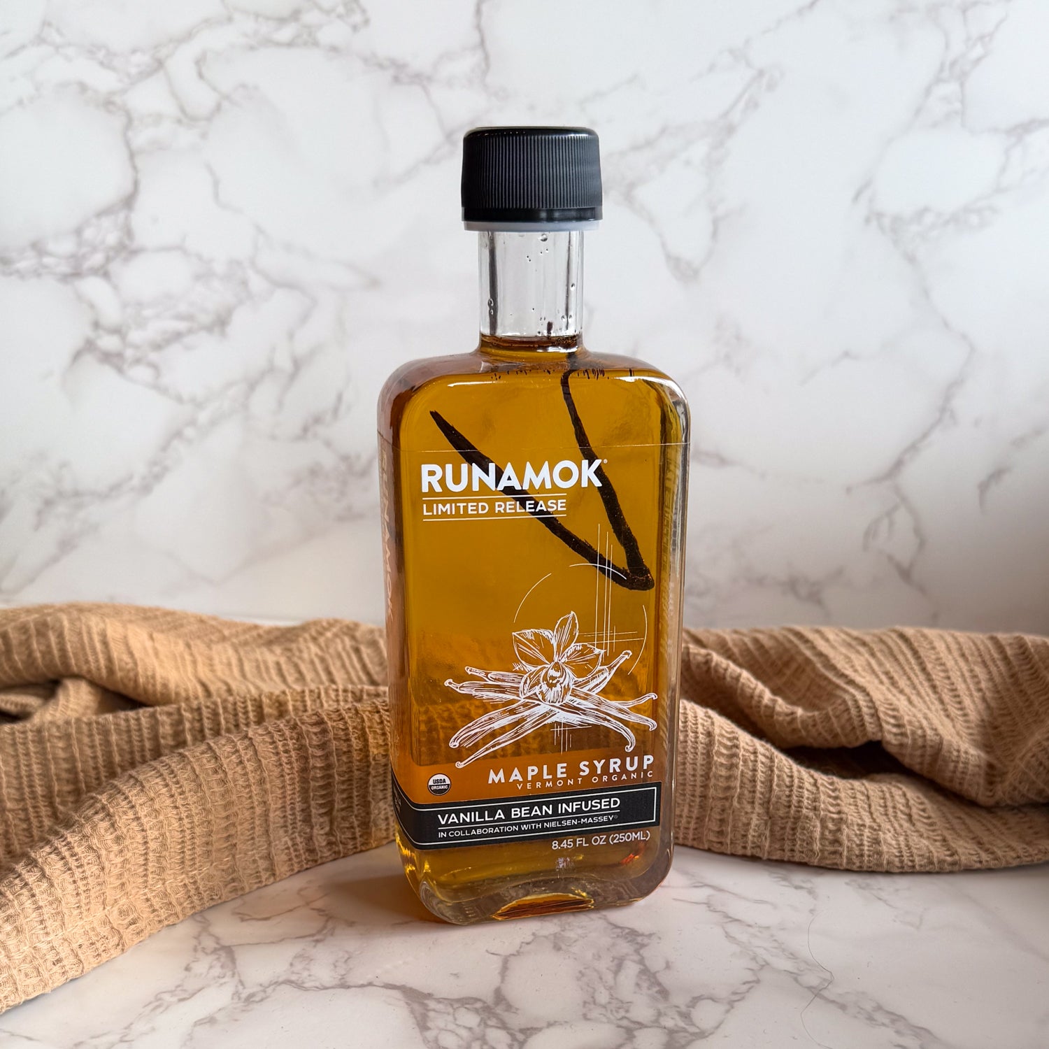Vanilla Bean Infused Organic Maple Syrup