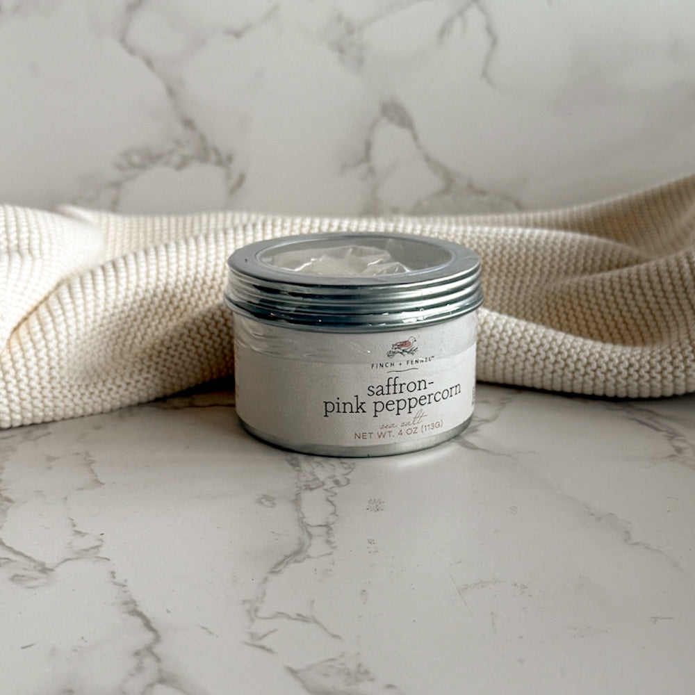 Saffron Pink Peppercorn Sea Salt